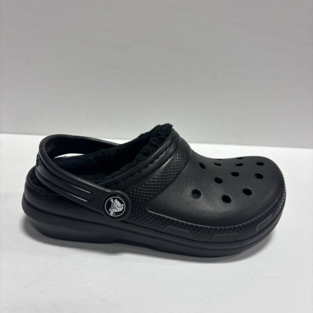 Crocs Kids’ Classic Lined Clogs Black, Girls’ Size 12 M